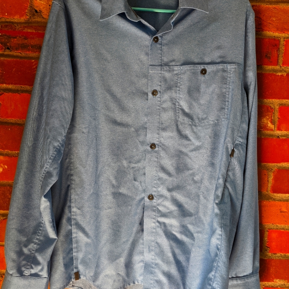 Men shirt QOR , medium,blue